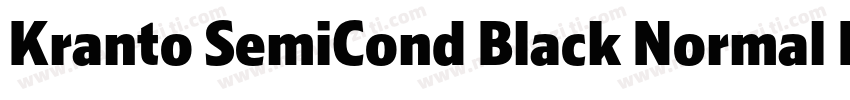 Kranto SemiCond Black Normal Inline字体转换